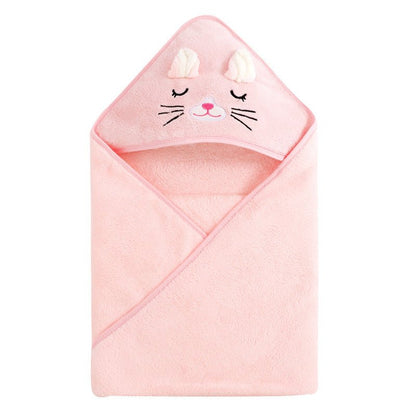 🔗Animal Hooded Baby Towel – Soft Cotton Bath Wrap for Infants - Katchy Vibez
