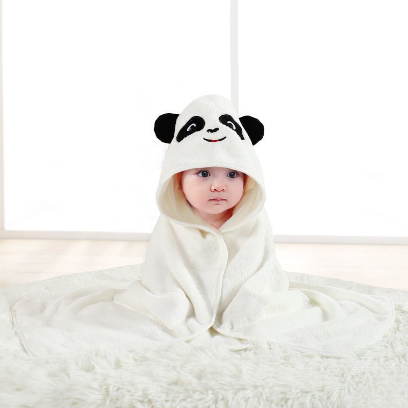 🔗Animal Hooded Baby Towel – Soft Cotton Bath Wrap for Infants - Katchy Vibez