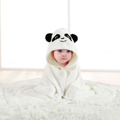🔗Animal Hooded Baby Towel – Soft Cotton Bath Wrap for Infants - Katchy Vibez