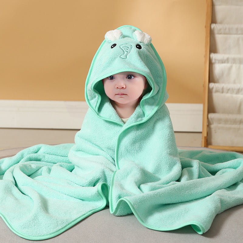 🔗Animal Hooded Baby Towel – Soft Cotton Bath Wrap for Infants - Katchy Vibez