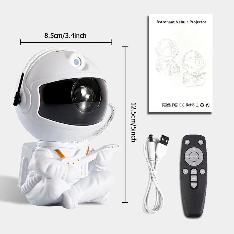 Astronaut Galaxy Projector Lamp – Starry Nebula Night Light - Katchy Vibez