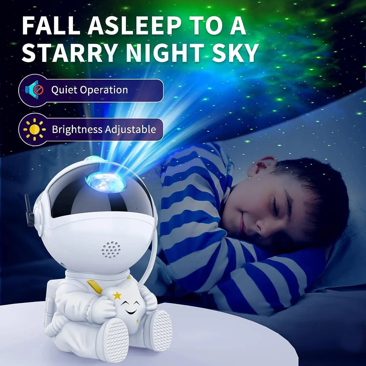 Astronaut Galaxy Projector Lamp – Starry Nebula Night Light - Katchy Vibez