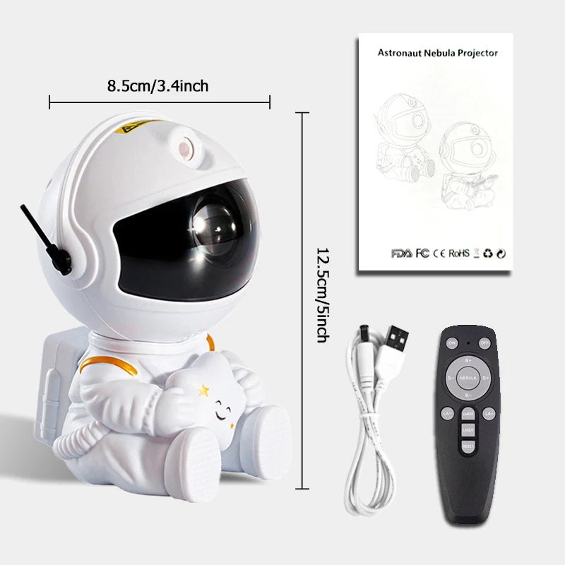 Astronaut Galaxy Projector Lamp – Starry Nebula Night Light - Katchy Vibez