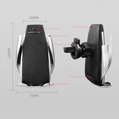 Automatic Clamping Wireless Car Charger - Katchy Vibez