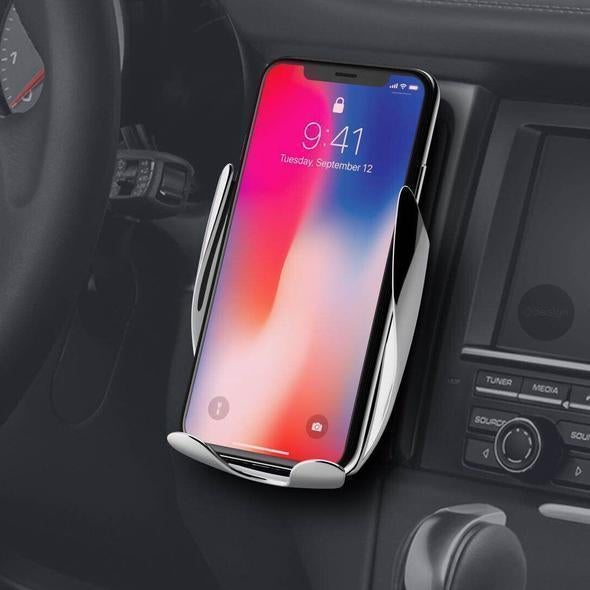 Automatic Clamping Wireless Car Charger - Katchy Vibez