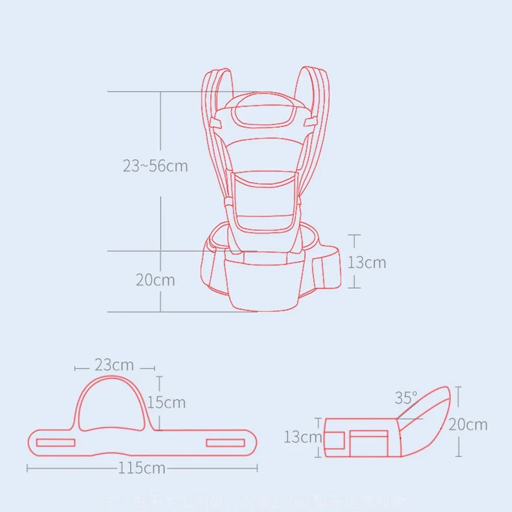 Baby Carrier | Ergonomic Hipseat Backpack for Newborns & Toddlers - Katchy Vibez