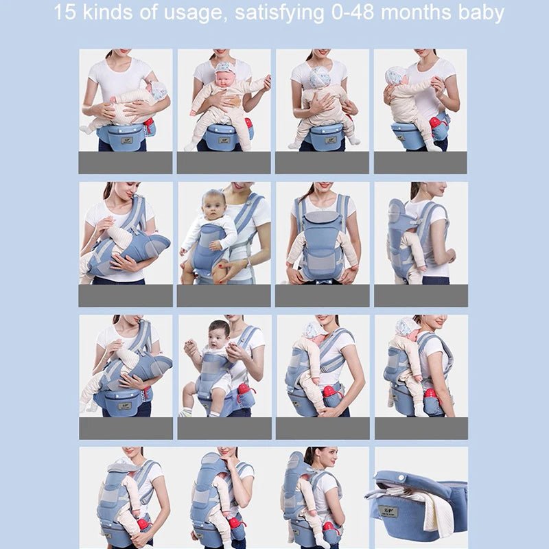 Baby Carrier | Ergonomic Hipseat Backpack for Newborns & Toddlers - Katchy Vibez
