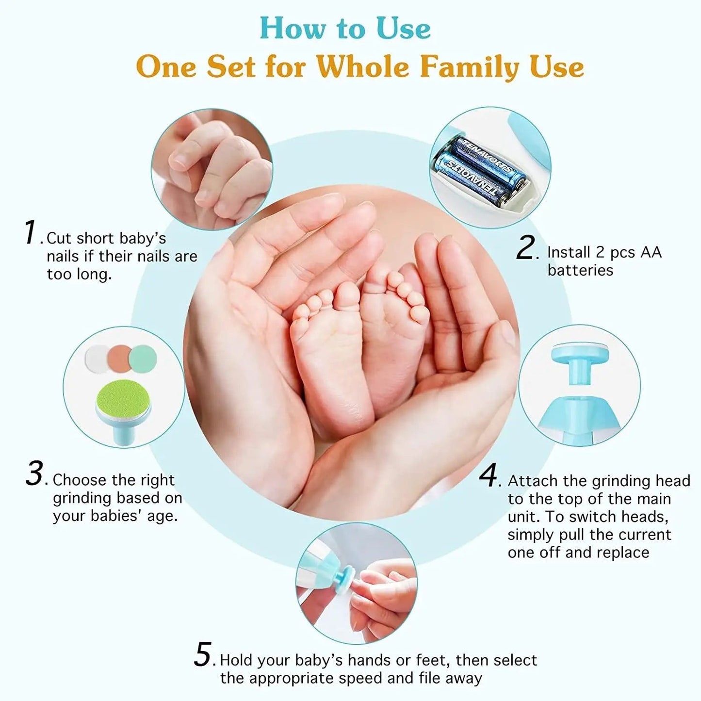 Baby Nail Trimmer | Gentle, Quiet & Stress - Free - Katchy Vibez