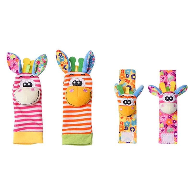 Baby Rattle Socks & Wrist Bands | Sensory Toy for Newborns - Katchy Vibez