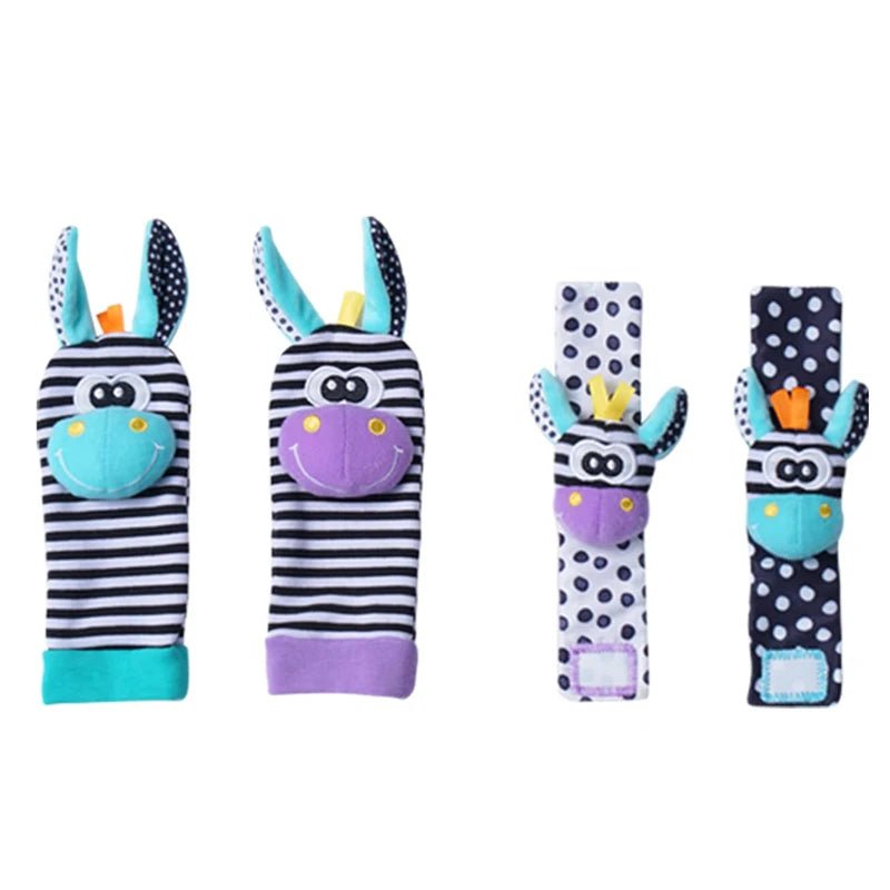 Baby Rattle Socks & Wrist Bands | Sensory Toy for Newborns - Katchy Vibez
