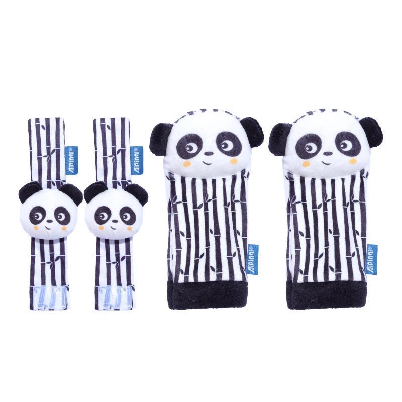 Baby Rattle Socks & Wrist Bands | Sensory Toy for Newborns - Katchy Vibez