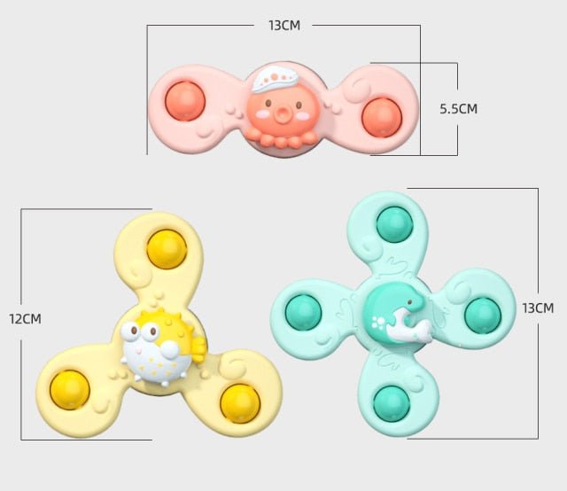 Baby Spinner Suction Cup Bath Toys - Katchy Vibez
