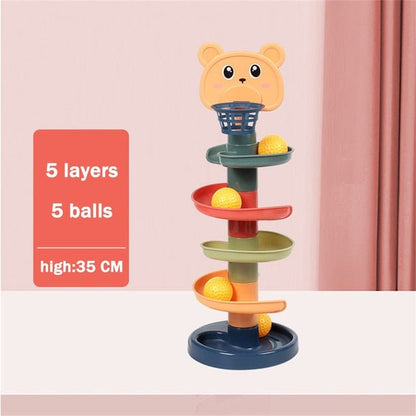 Baby Toys Rolling Ball Pile Tower - Katchy Vibez