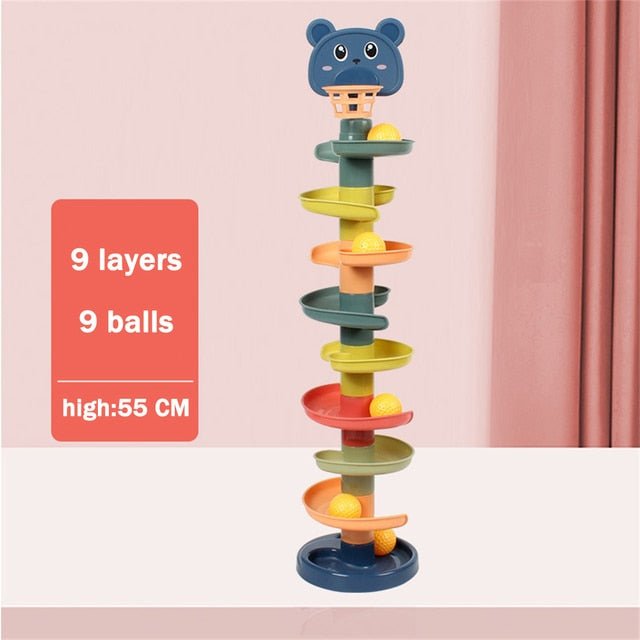 Baby Toys Rolling Ball Pile Tower - Katchy Vibez