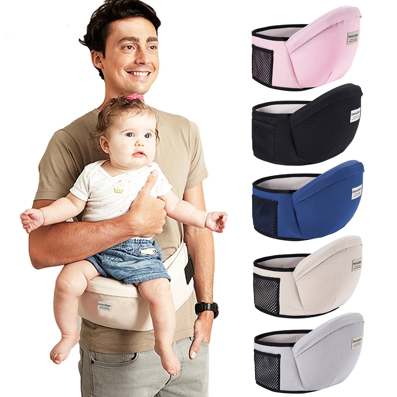 Baby Waist Carrier Seat | Ergonomic & Back - Saving Baby Support - Katchy Vibez