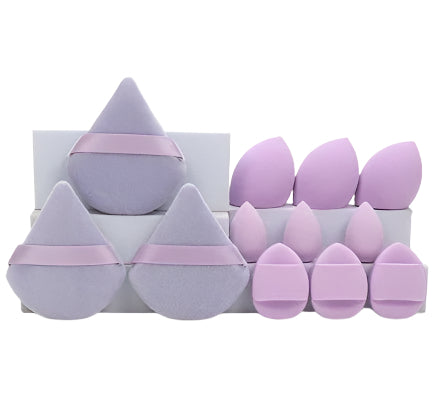 Complete Beauty Sponge Set | 12 Pcs – Blender, Puff & Mini Tools - Katchy Vibez