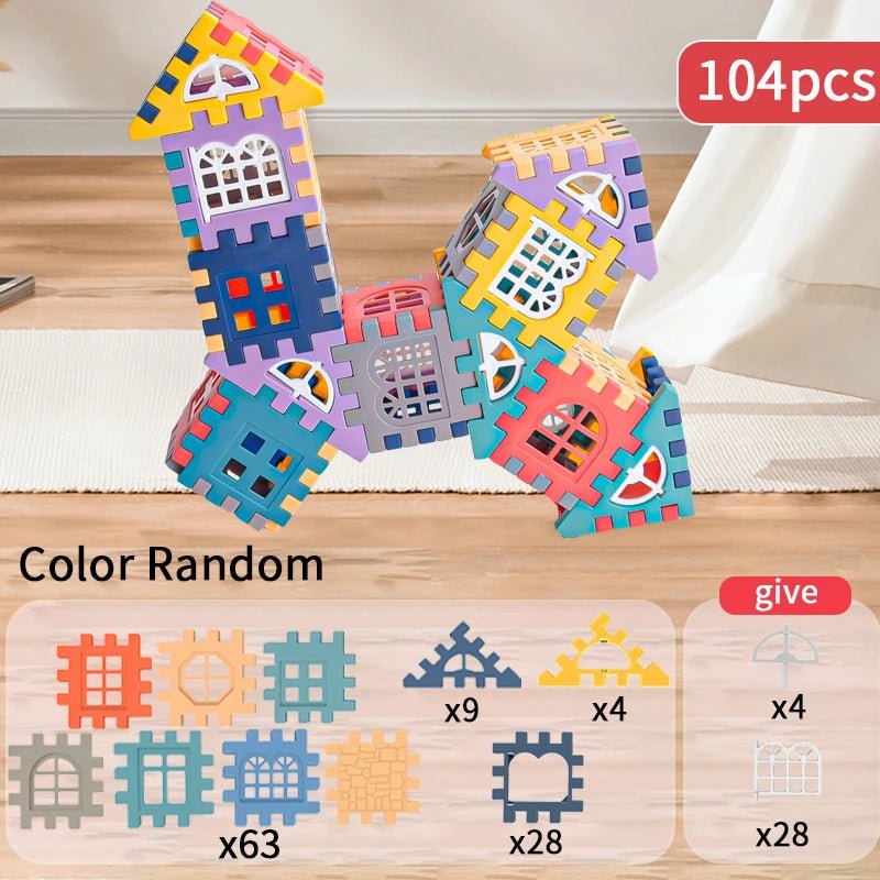 Creative Building Block House Set | Colorful, Fun & Educational - Katchy Vibez