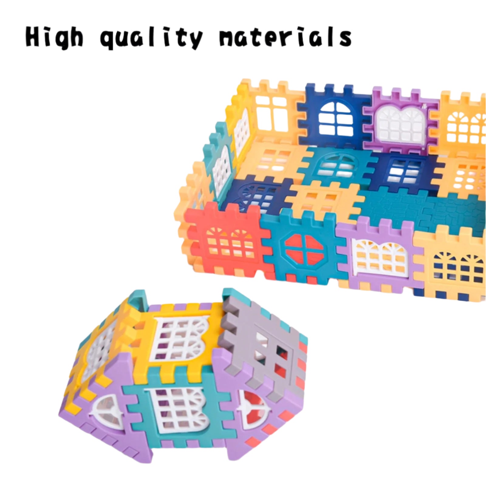 Creative Building Block House Set | Colorful, Fun & Educational - Katchy Vibez