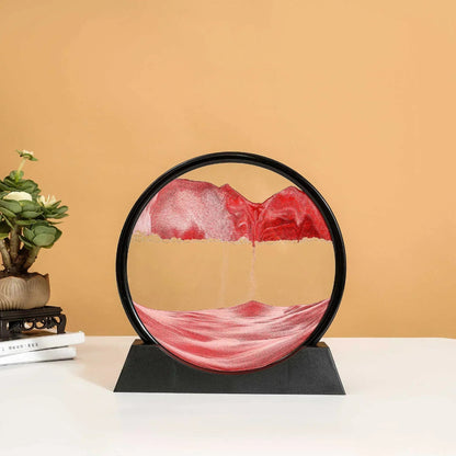 Deep Sea Sandscape | 3D Moving Sand Art in Round Glass Frame - Katchy Vibez