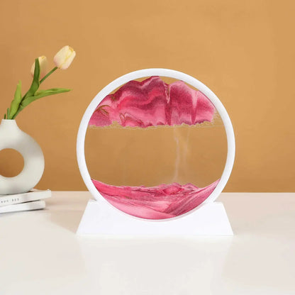 Deep Sea Sandscape | 3D Moving Sand Art in Round Glass Frame - Katchy Vibez