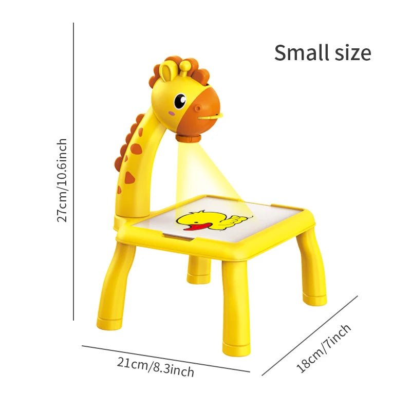 Deer Projection Drawing Board | Light - Up Music Learning Table for Kids - Katchy Vibez