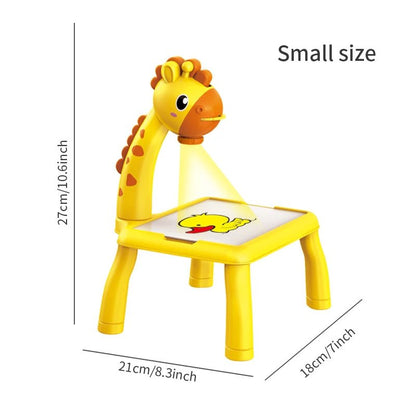 Deer Projection Drawing Board | Light - Up Music Learning Table for Kids - Katchy Vibez