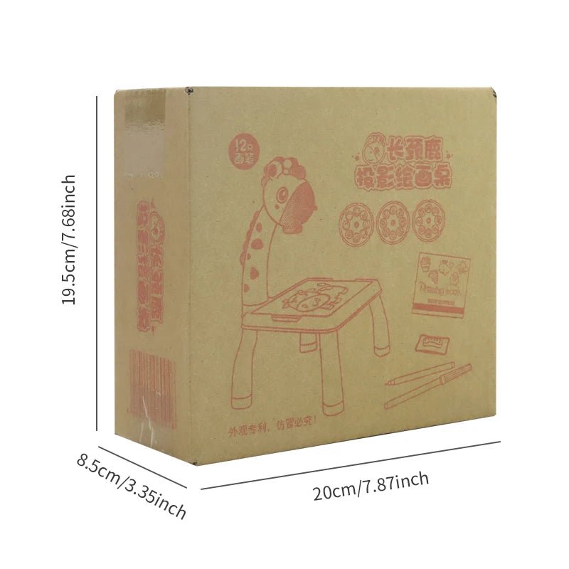 Deer Projection Drawing Board | Light - Up Music Learning Table for Kids - Katchy Vibez
