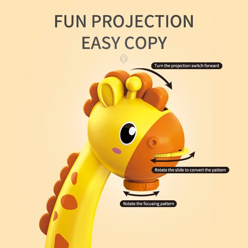 Deer Projection Drawing Board | Light - Up Music Learning Table for Kids - Katchy Vibez