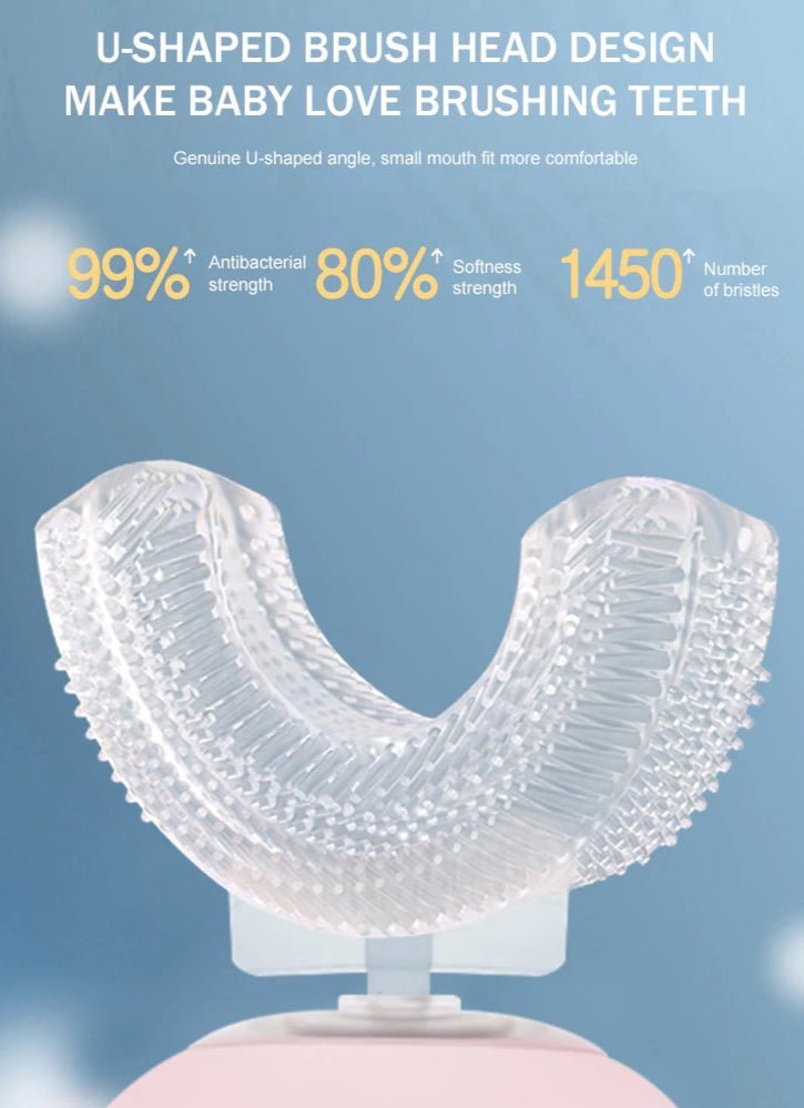 DinoBrush™ – 360° U - Shaped Electric Toothbrush for Kids - Katchy Vibez