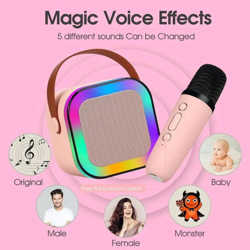Dual Microphone Karaoke Speaker | Portable 3D Sound & Party Anywhere - Katchy Vibez