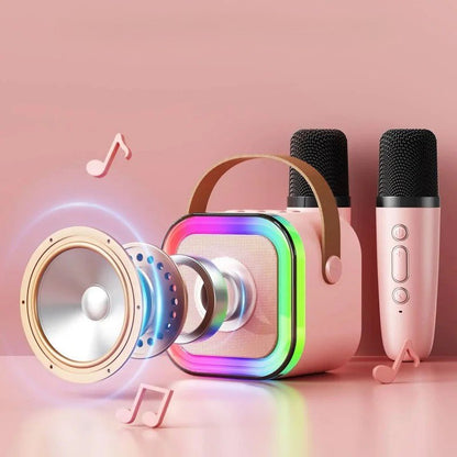 Dual Microphone Karaoke Speaker | Portable 3D Sound & Party Anywhere - Katchy Vibez