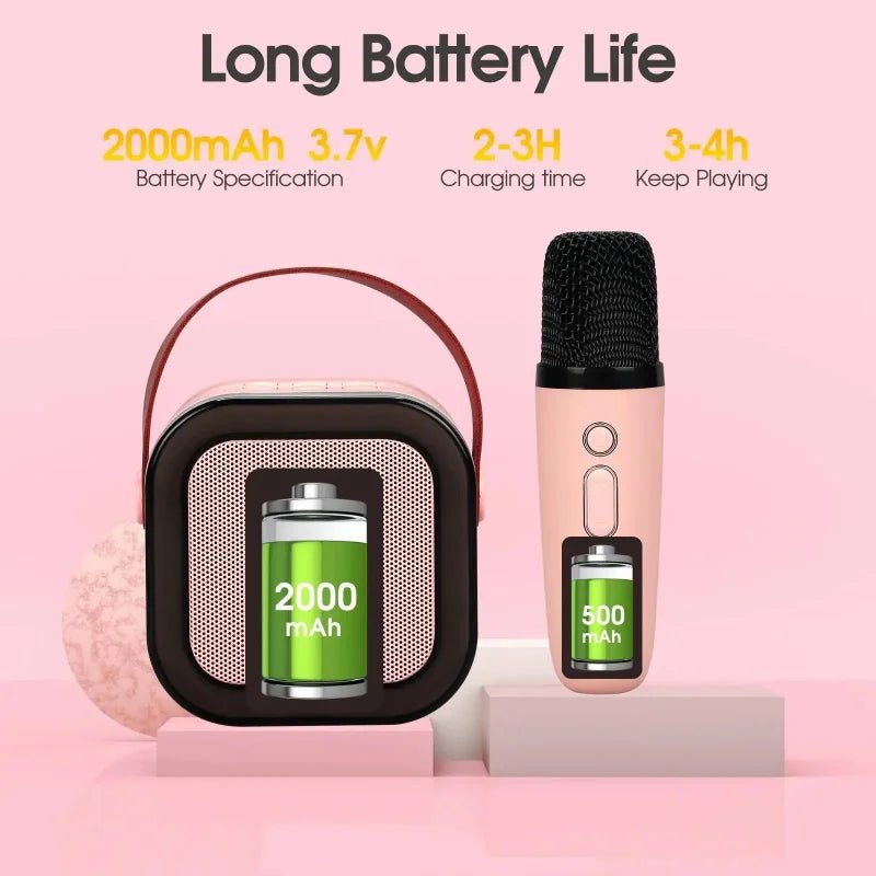 Dual Microphone Karaoke Speaker | Portable 3D Sound & Party Anywhere - Katchy Vibez