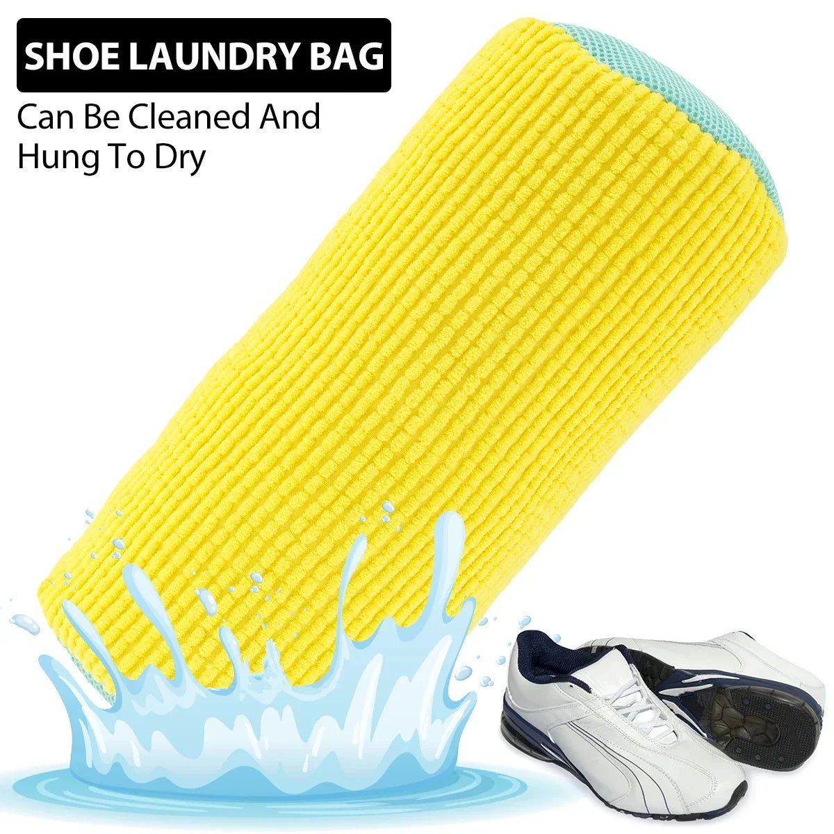 Durable Mesh Shoe Bag with Zipper – Protects Shoes in Washing Machine - Katchy Vibez