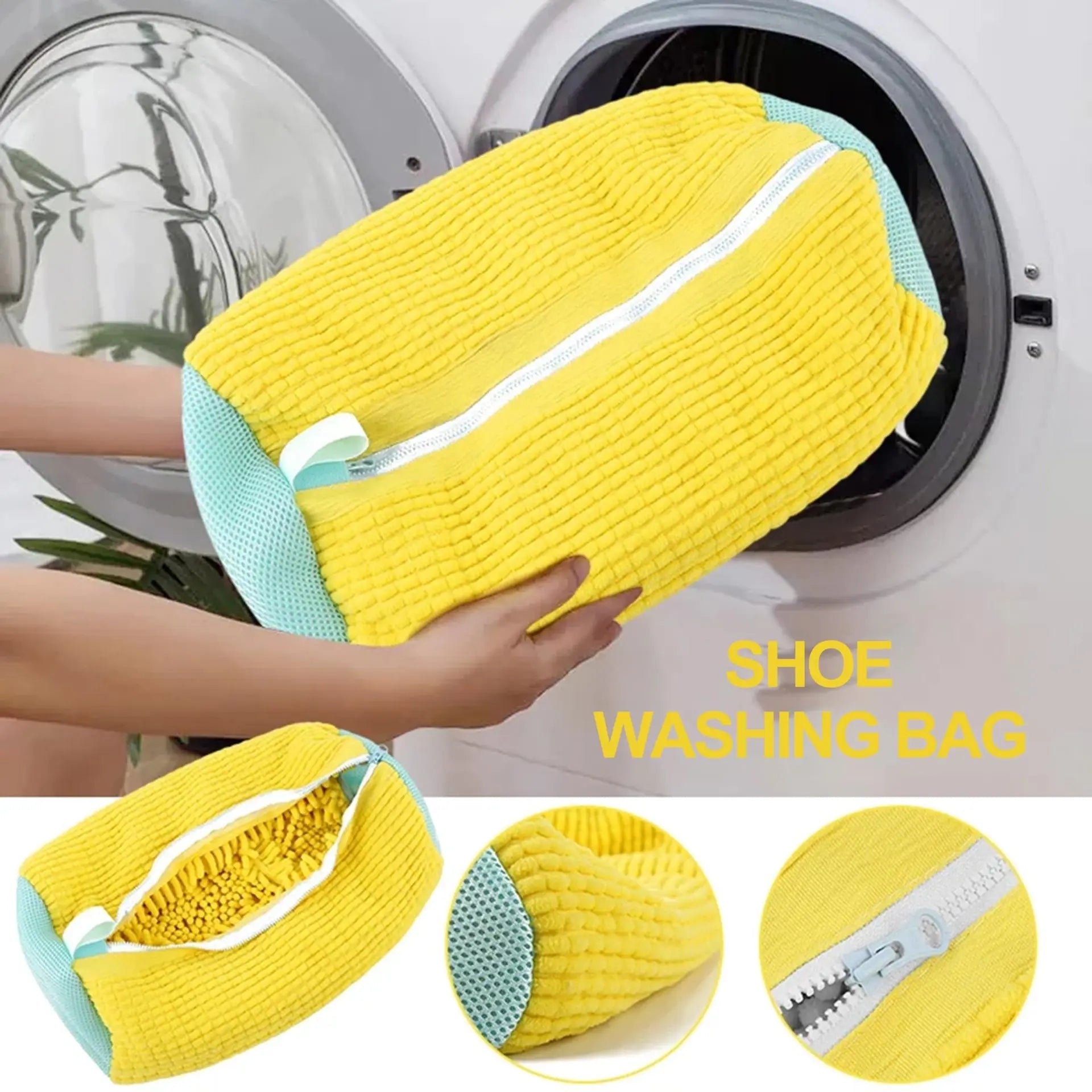 Durable Mesh Shoe Bag with Zipper – Protects Shoes in Washing Machine - Katchy Vibez