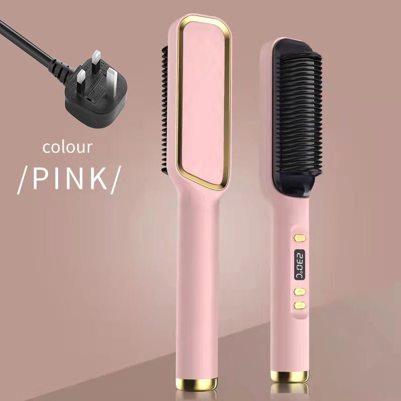🔗Electric Hair Straightening Comb | Smooth, Shine, and Style in Minutes - Katchy Vibez