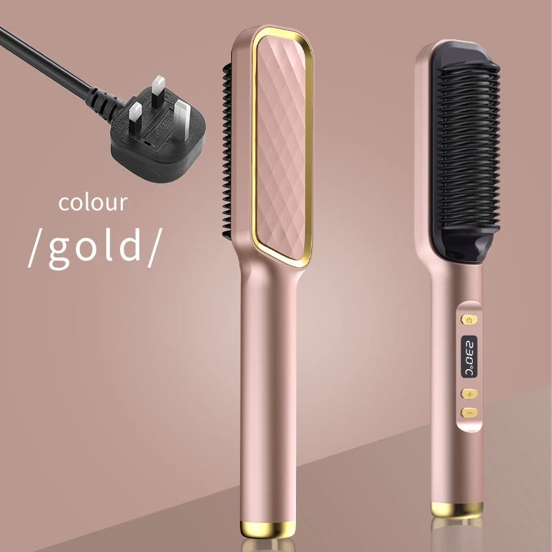 🔗Electric Hair Straightening Comb | Smooth, Shine, and Style in Minutes - Katchy Vibez