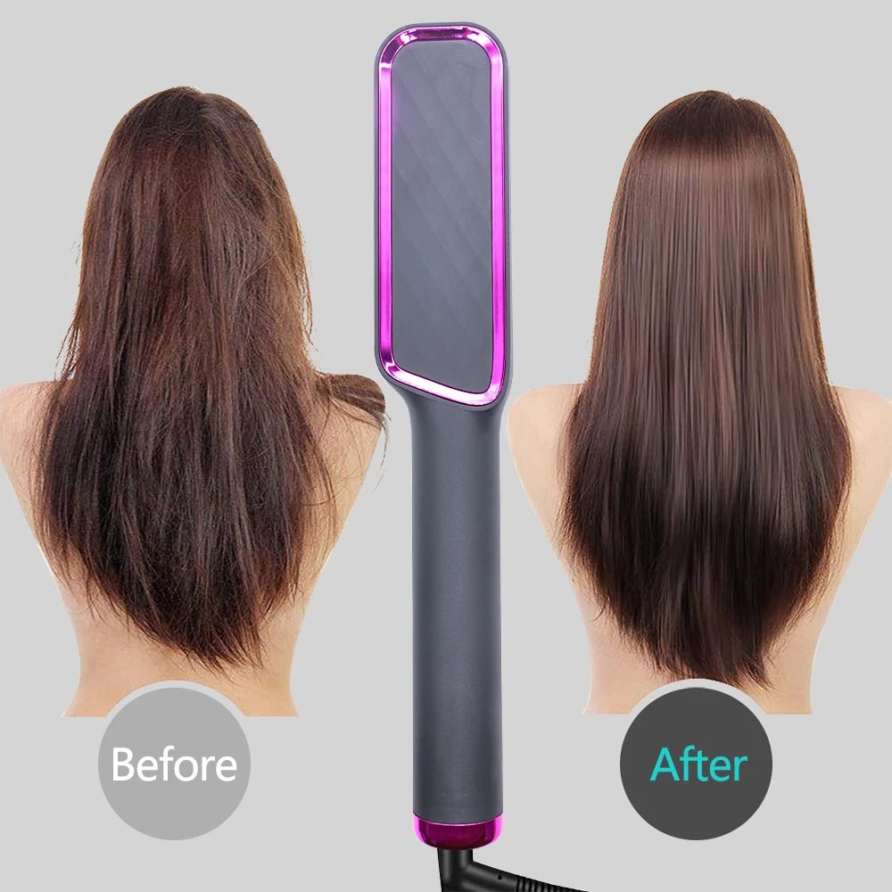 🔗Electric Hair Straightening Comb | Smooth, Shine, and Style in Minutes - Katchy Vibez