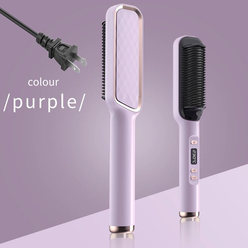 🔗Electric Hair Straightening Comb | Smooth, Shine, and Style in Minutes - Katchy Vibez