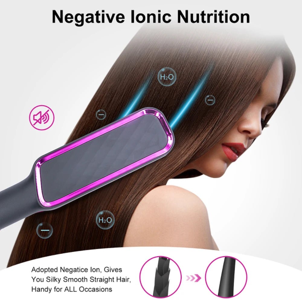 🔗Electric Hair Straightening Comb | Smooth, Shine, and Style in Minutes - Katchy Vibez