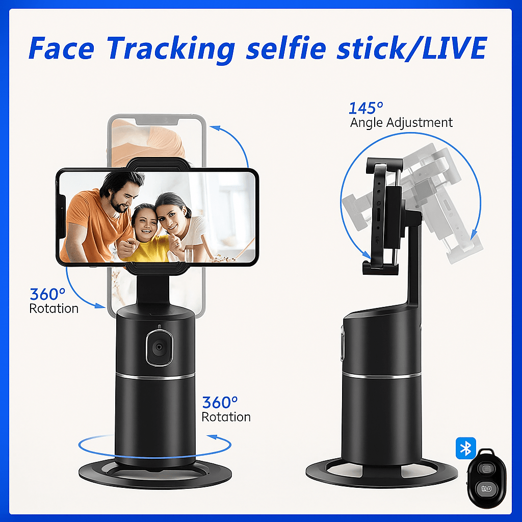 Face Tracking Rotation Phone Gimbal - Katchy Vibez