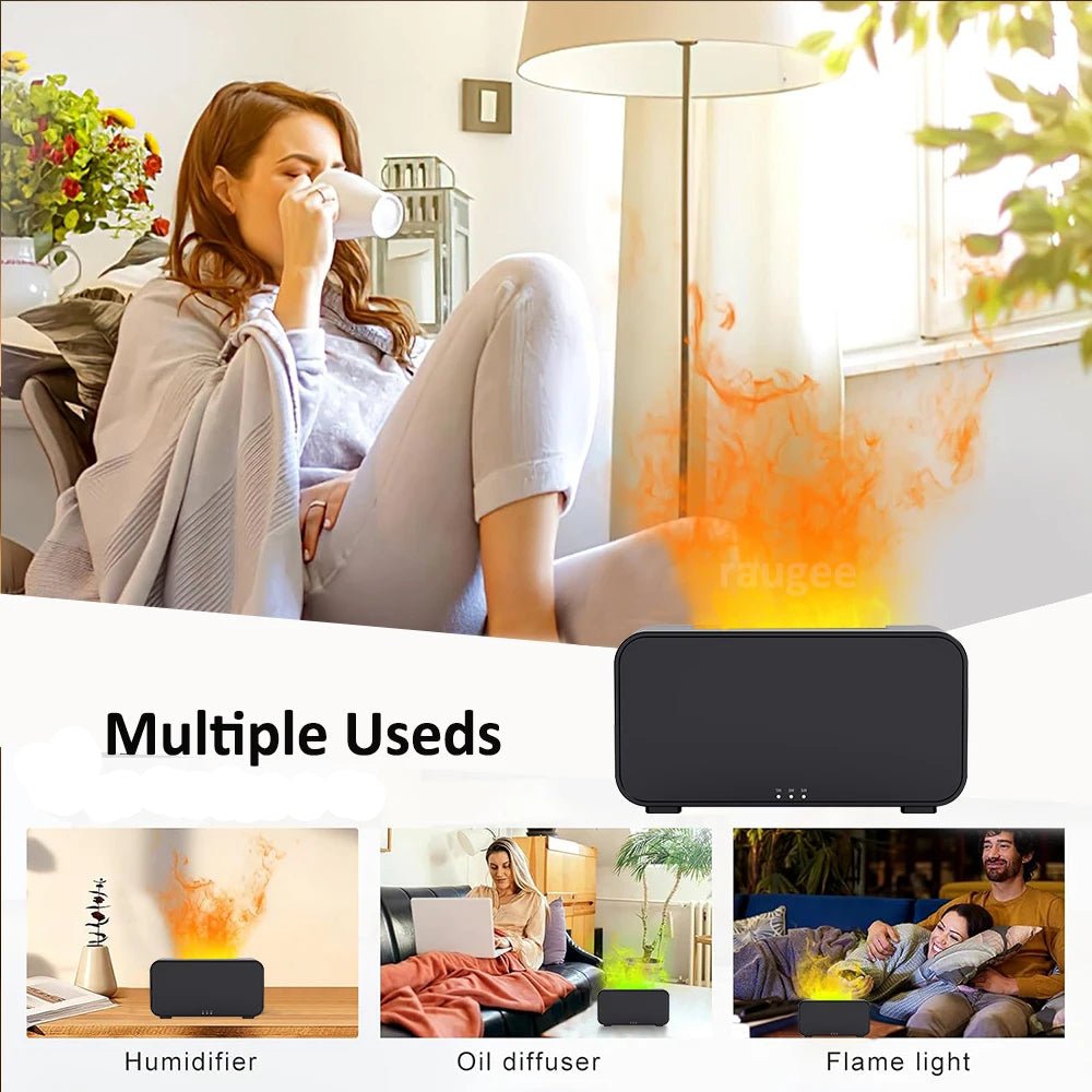 Flame Air Diffuser & Humidifier for Essential Oils - Katchy Vibez