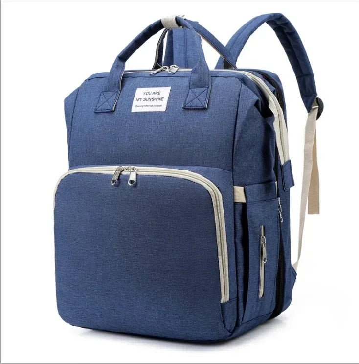 🔗Foldable Bed Diaper Bag with Changing Station | Built for Modern Moms - Katchy Vibez