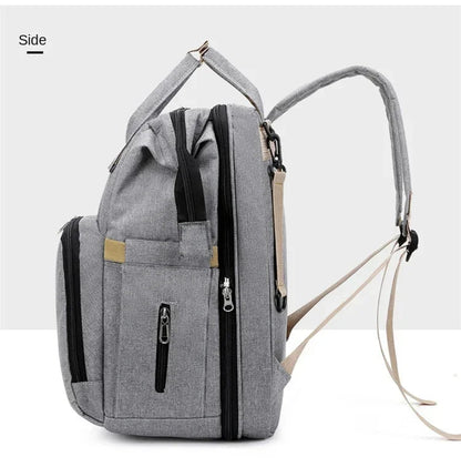 🔗Foldable Bed Diaper Bag with Changing Station | Built for Modern Moms - Katchy Vibez