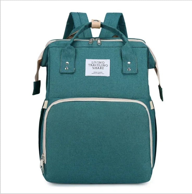 🔗Foldable Bed Diaper Bag with Changing Station | Built for Modern Moms - Katchy Vibez