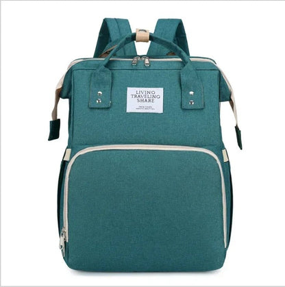 🔗Foldable Bed Diaper Bag with Changing Station | Built for Modern Moms - Katchy Vibez
