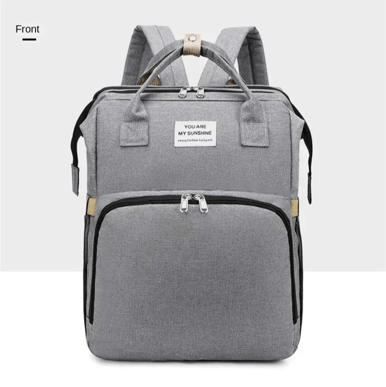 🔗Foldable Bed Diaper Bag with Changing Station | Built for Modern Moms - Katchy Vibez