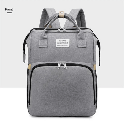 🔗Foldable Bed Diaper Bag with Changing Station | Built for Modern Moms - Katchy Vibez