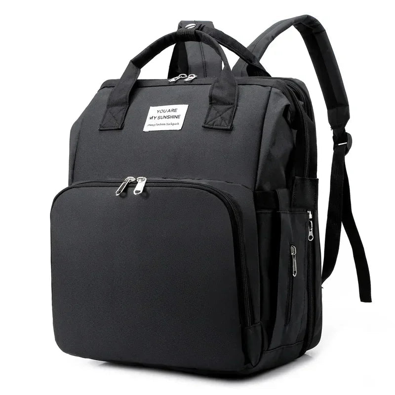 🔗Foldable Bed Diaper Bag with Changing Station | Built for Modern Moms - Katchy Vibez