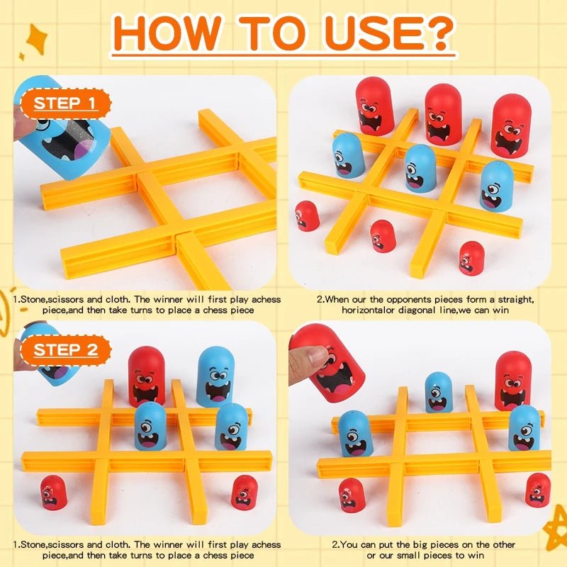 Funny Tic Tac Toe Battle Game | Stacking Strategy & Monster Fun - Katchy Vibez