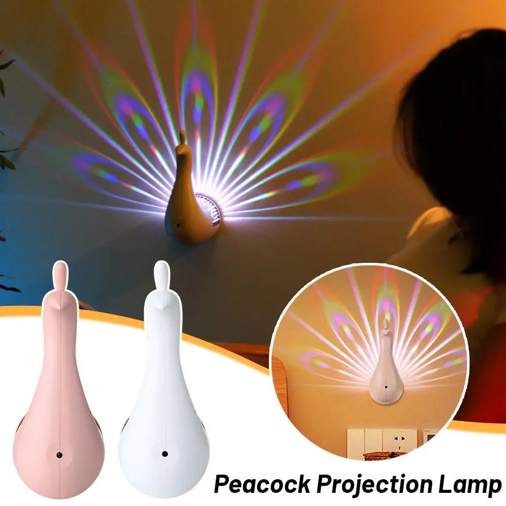 GlowTail™ Magical Peacock Wall Light for Dreamy Nights - Katchy Vibez